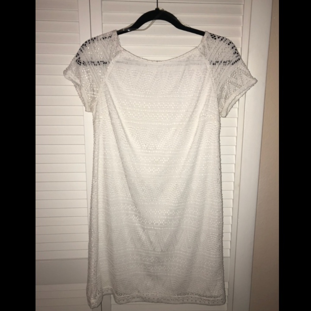 White Simple Short Dress